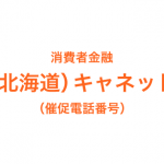 （北海道）キャネットの催促電話番号一覧